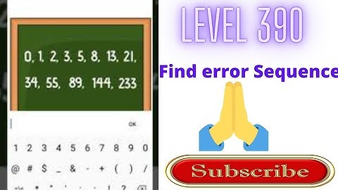 Brain Blow Level 390 Find an error in the sequence Brain Blow New update 2021