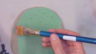 Underglaze Technique   Dry Brush