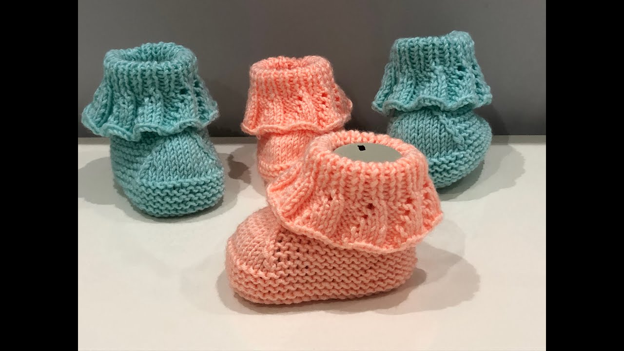 Örgü Fırfırlı Patik Yapılışı