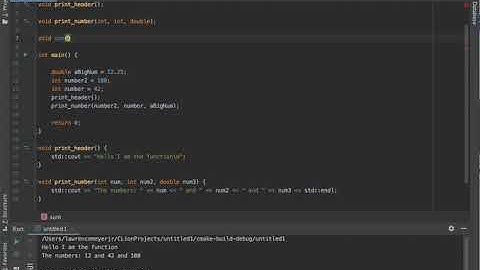 Forty Three - Functions with multiple parameters and pass by value