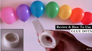 How To Use Glue Dots For Balloon  How To Stick Balloons On Wall