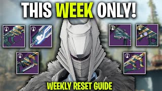 AMAZING NEW WEAPONS TO FARM THIS WEEK! Your Weekly Destiny 2 Farming Guide | Into The Light Guide