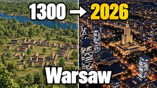 3D Timelapse – Warsaw (1300–2026)