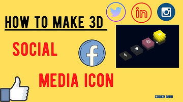 How to Create CSS 3D ISOMETRIC SOCIAL MEDIA ICON HOVER EFFECTS || FONTAWESOME ICONS