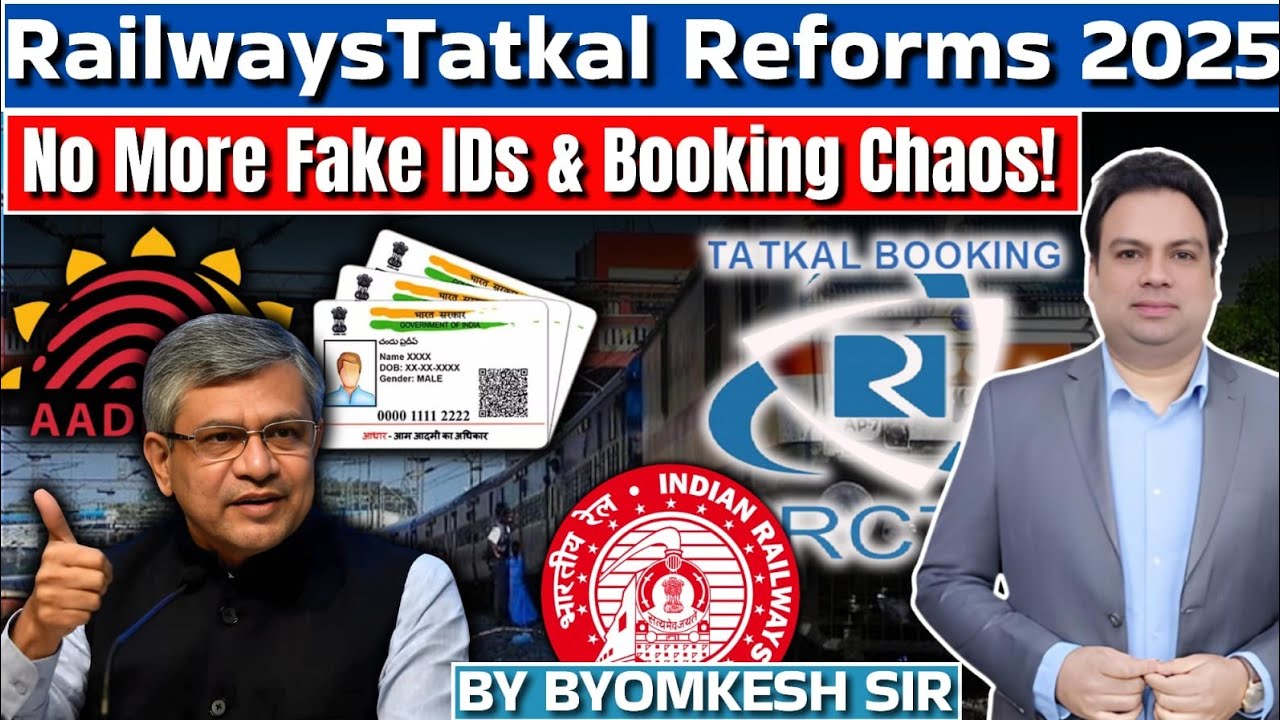 Indian Railways is revolutionizing the Tatkal ticket booking system! 🚂 In 2025 