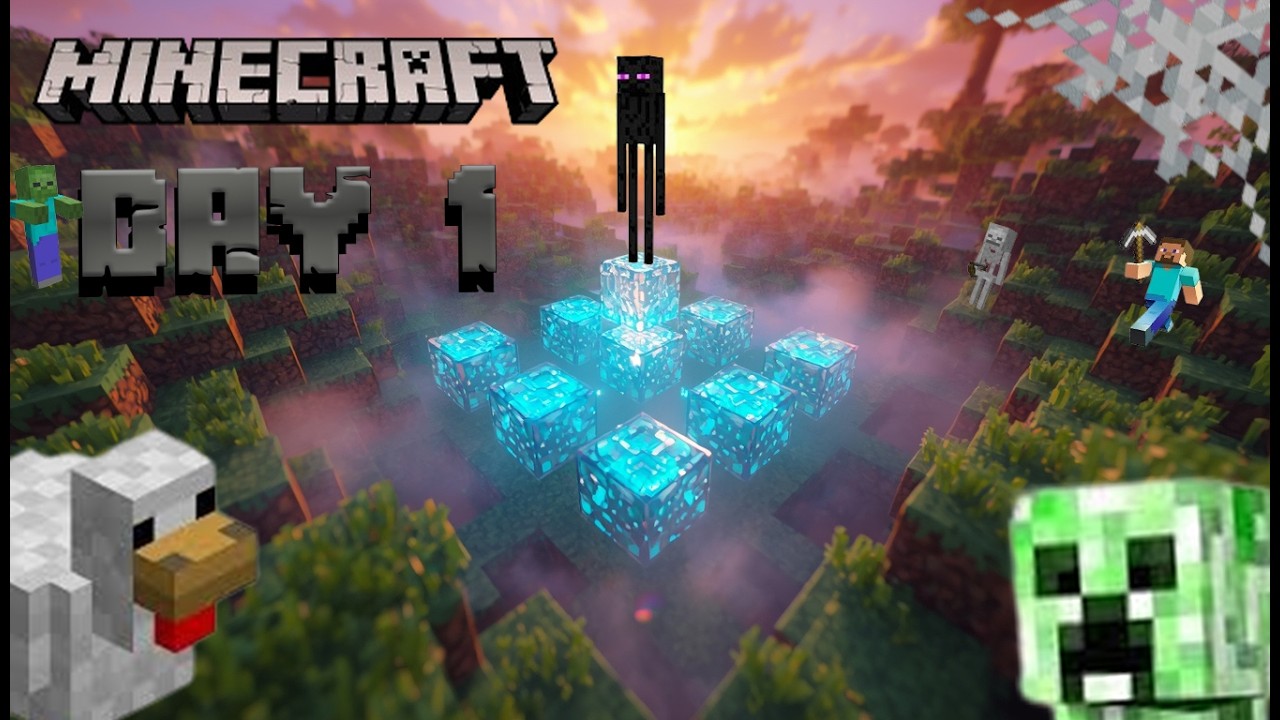 MINECRAFT DAY 1 || LIVE || - YouTube