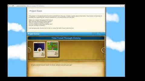 Gamestar Mechanic Class Project: Time Travel Through History