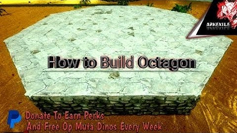 How To Build Octagon Base | Ark Mobile #gaming #Builds #arkmobile #howtobuild #builder