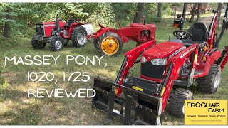 Massey Ferguson 1020, 1725MB and MH Pony Compared