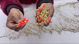 MY SMART WALL Idea USING GOLD BEADS! TOP DIY WALL DECORATING IDEAS