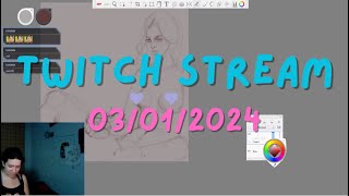 stream 03/01/2024 - digital sketching - woman body
