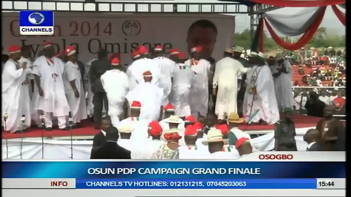 Jonathan, PDP Leaders Woo Osun Citizens Ahead Of Guber Election Pt.13