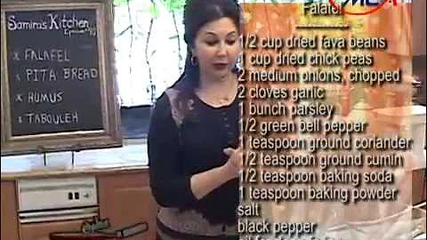 best Falafel recipe  samira's kitchen, episode # 9...