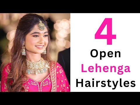2 Flower Braids Hairstyles | Engagement Hairstyle for Wedding | Quick Open  Hairstyle with Lehenga | hairstyle, lehenga | 2 Flower Braids Hairstyles |  Engagement Hairstyle for Wedding | Quick Open Hairstyle