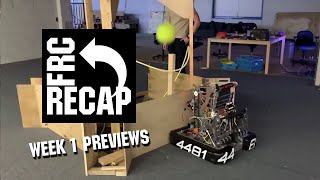 Rapid React Week 1 Previews - FRC Recap