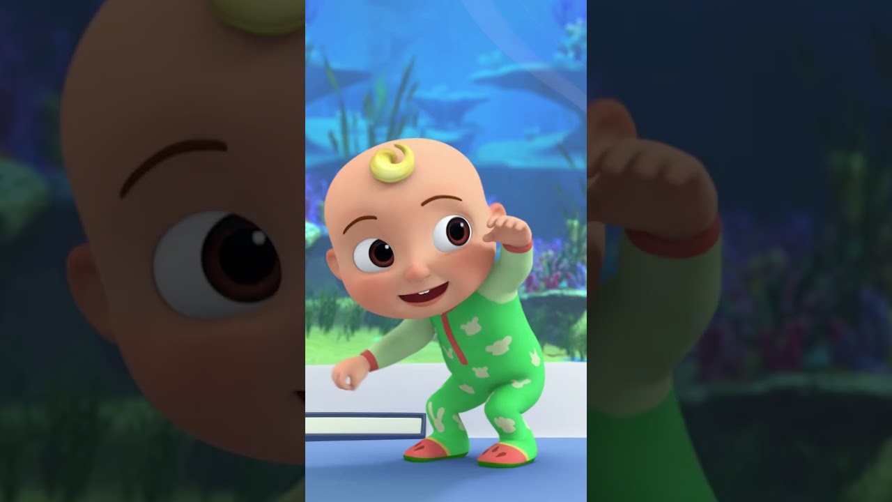 JJ and Boba's Baby shark dance! #shorts #cocomelon #dance #song #party #nurseryrhymes #learning