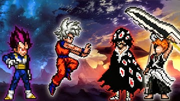 Goku DBS 3.5 OP & Vegeta DBS V2 OP(All Form) VS Ichigo TYBW V3 OP edit & Yhwach Bach OP in  Mugen