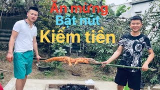 Ăn mừng bật nút kiếm tiền, Quang Sò và anh em nướng cá sấu ăn mừng