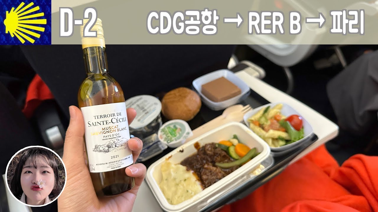 【산티아고 순례길 전】 샤를드골 공항에서 RER B타고 파리 시내가기ㅣ몽파르나스역ㅣ덩페호슈역ㅣ에어프랑스ㅣ기내식ㅣ산티아고 순례길 기본지식