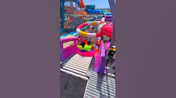 Half pipe water slide at Wild Rivers Waterpark! #shorts