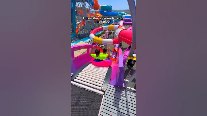 Half pipe water slide at Wild Rivers Waterpark! #shorts