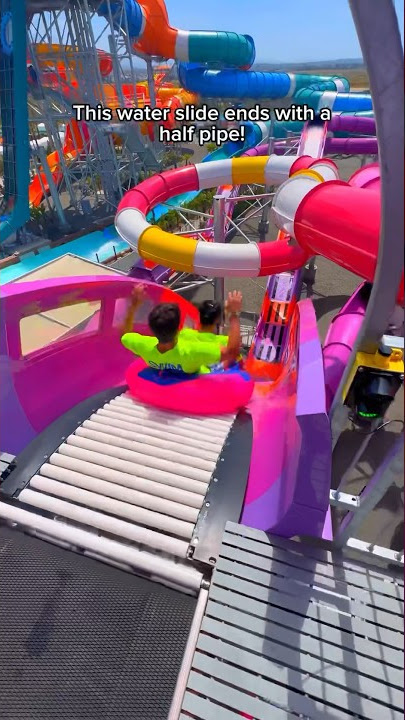 Half pipe water slide at Wild Rivers Waterpark! #shorts