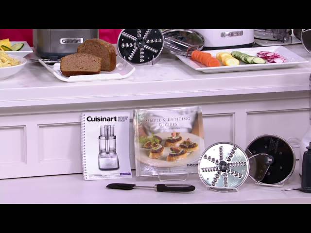 Cuisinart 11 Cup Food Processor w/ 2 Discs, Spatula, & Recipe Book on QVC 