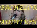 My Bachelor Audition // Megan MacKay