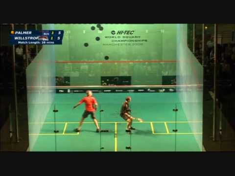 Squash - David Palmer vs James Willstrop World Open 2008