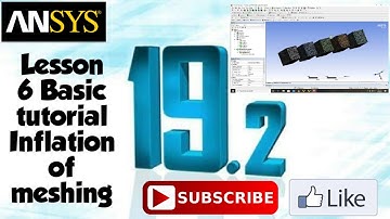 Ansys Meshing | Inflation | Basic tutorial lesson 6.