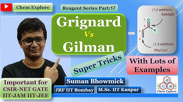 Grignard (R-MgX) vs Gilman Reagent (R2CuLi) || Reaction Mechanism || CSIR-NET GATE IITJAM IITJEE