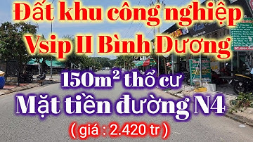 Bán đất mặt tiền N4 khu công nghiệp Vsip II Bình Dương ...