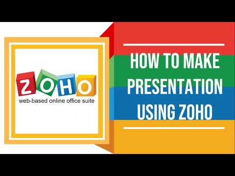 How To Make Presentation Using Zoho