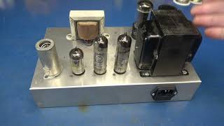 Vintage Vm Console El84 Tube Hifi Amp Refit Onto Hammond Aluminum Chis Project
