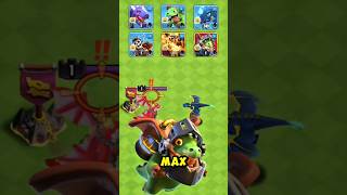 ✨WHICH MAX AIR TROOPS CAN BEAT LEVEL ONE DRAGON DUKE🔥 LET'S FIND OUT !!#dragonduke #coc #shorts