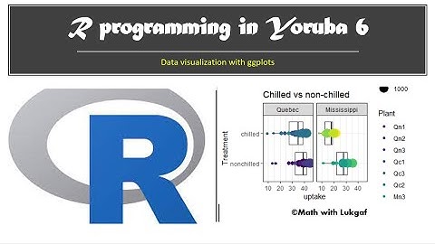 R programming in Yoruba 6 - Data visualization with ggplot | plots with R | graphs with R