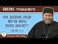 Как древние люди могли жить более 900 лет (Бытие 5:5)?  Протоиерей Олег Стеняев