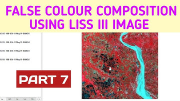 False Colour Composition In QGIS/FCC Using Liss III Satellite Image#ROYGEOGRAPHY#