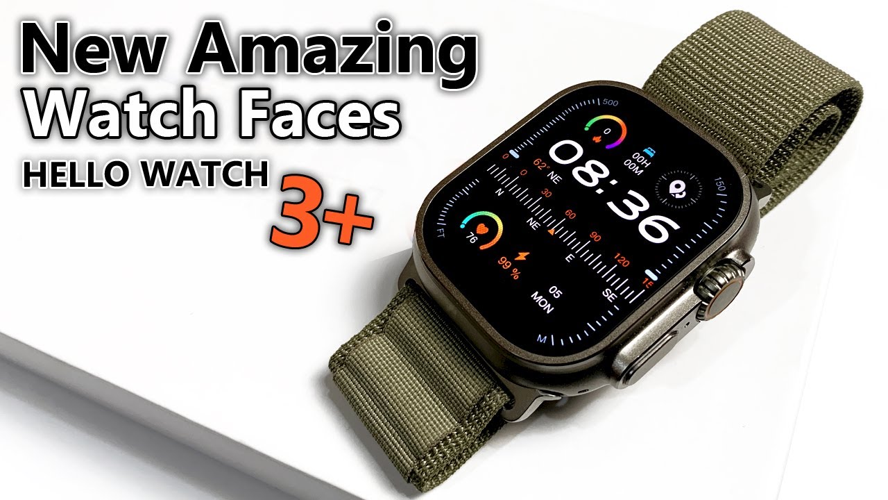 Hello Watch 3 Plus SmartWatch - New Amazing Watch Faces with Features like  Apple Watch Ultra 2 