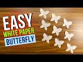 HOW TO MAKE PAPER BUTTERFLY | PAPER BUTTERFLY WALL DECORATION - Tutorial with Instructions