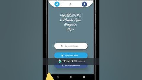 Social Media Integration App | built using flutter and Firebase