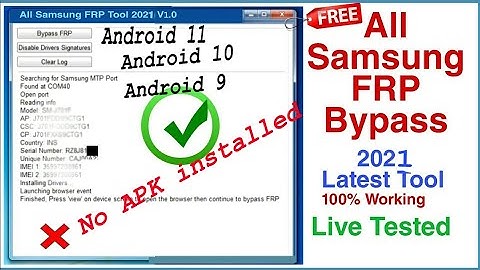 All Samsung GOOGLE/FRP BYPASS 2020/2021/No SIM/No Secure Folder/No apk install ANDROID 10/11