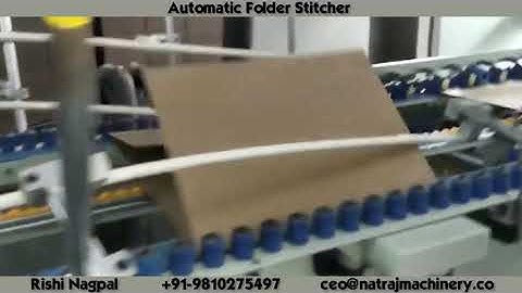Automatic Folder Stitcher For Cartons