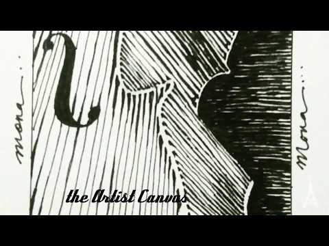 Pen and ink drawing tutorial  how to draw guitar