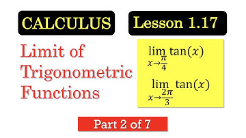 CALC1.17 Limit of Trigonometric Functions Part 2 [English subtitles]