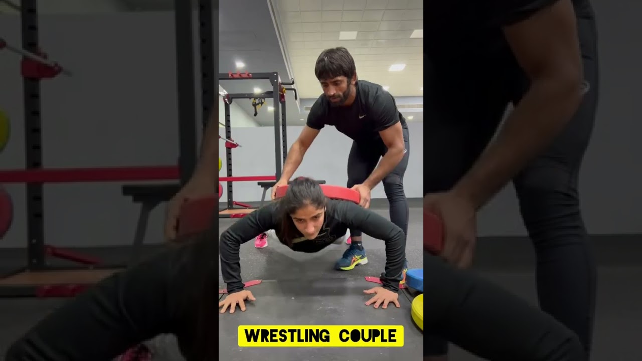 Bajrang Punia and wife Sangeeta Phogat | Indian Wrestler Couple 😍