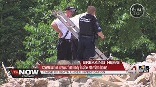 Construction crews find body inside Merriam house being demolished