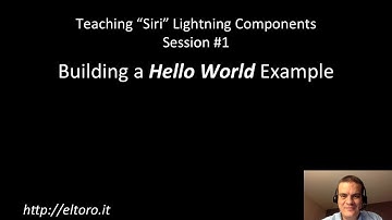 Siri Learns Lightning Components. Session #1 - HelloWorld