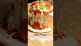 mini pizza making recipes #asmr #asmrcooking #food #tinycolorfood #satisfying