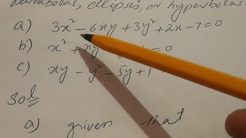 Calculus II: Conic Section: Discriminant Test (URDU/Hindi)